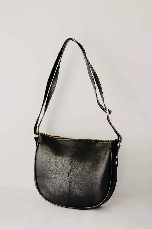 Senior Travelers Black Pagna Crossbody