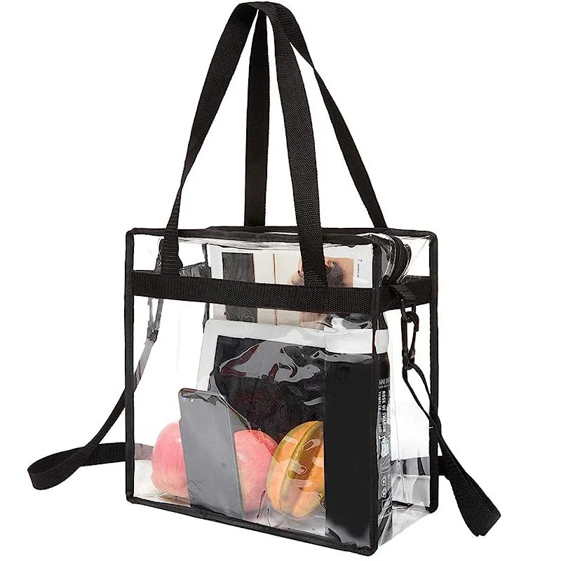 Timeless Style Promotions Wholesale Adjustable Clear Bags with Zipper for Concerts