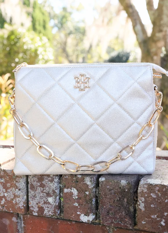 Durable Fashion Picks Ariana Crossbody Pearl Quilted LD