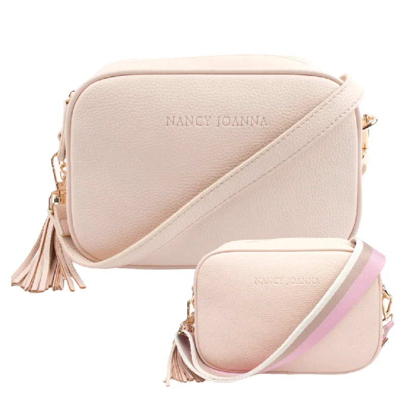 Bags For Playful And Chic Styles CREAM CROSSBODY BAG & GUITAR STRAP