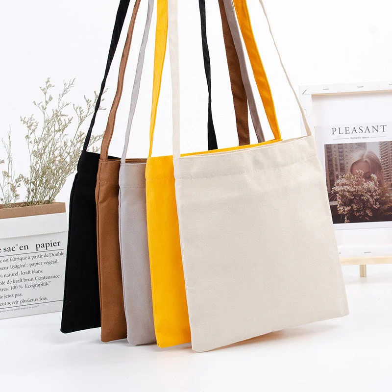 Fashion Sale Wholesale Budget Color Canvas Messenger Bags with Shoulder Straps