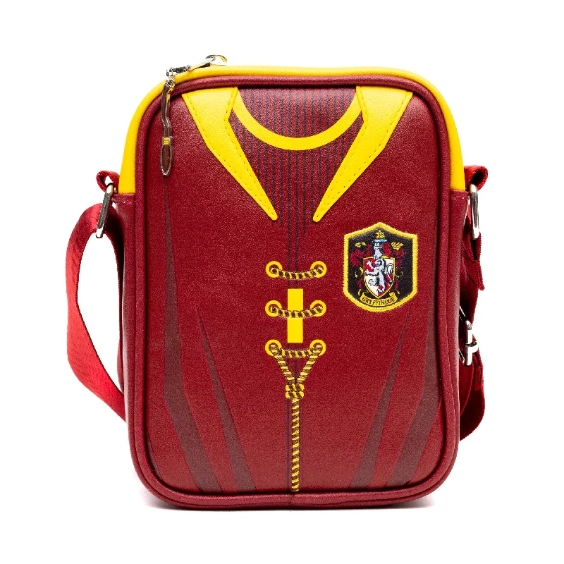Spring Fashion Crossbody Bag - Harry Potter Hogwarts Gryffindor Quidditch Uniform with Embroidery Burgundy/Yellow