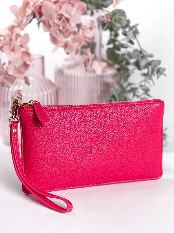Sporty Fashion Offers Hot Pink Nancy Joanna Clutch