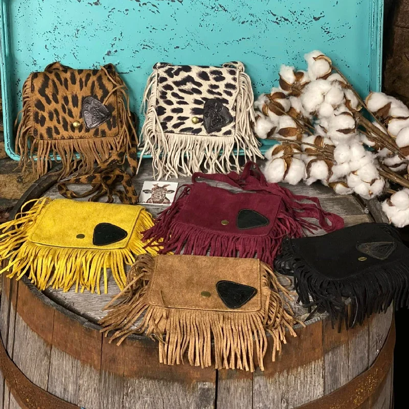 Chic Trends Unveiled Kid’s Suede Crossbody