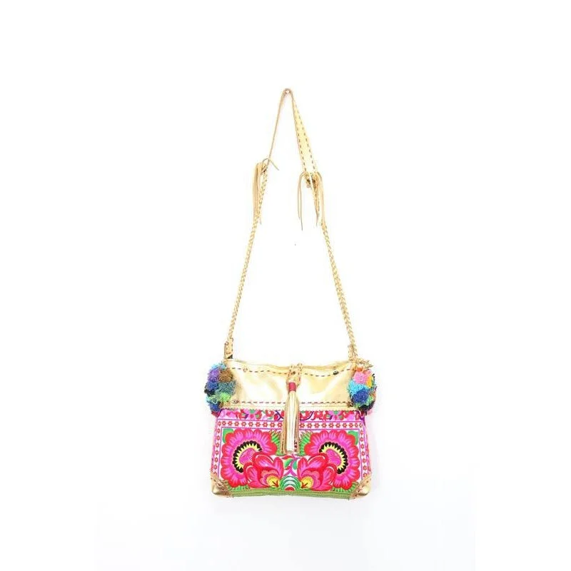Exclusive Designer Style Deals Hand Woven Leather Bag Vintage Pom Poms Strap - Thailand Exclusive Designer Style Deals Hand Woven Leather Bag Vintage Pom Poms Strap - Thailand