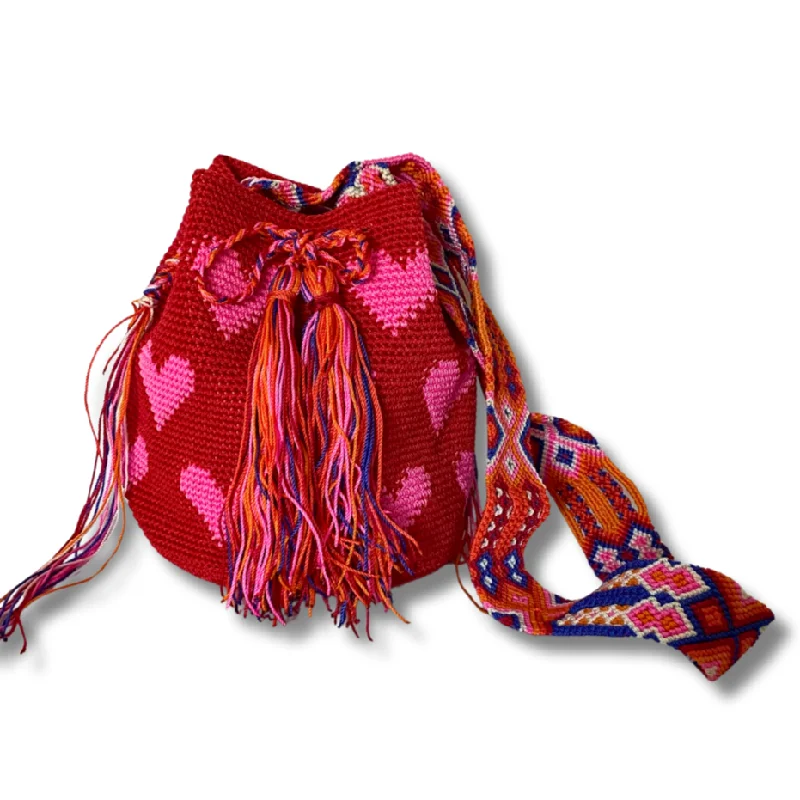 High-End Style Discounts Catalina Hearts Crochet Cross-Body Bag One of a Kind - Mexico High-End Style Discounts Catalina Hearts Crochet Cross-Body Bag One of a Kind - Mexico