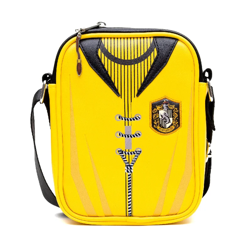 Clearance Event Crossbody Bag - Harry Potter Hogwarts Hufflepuff Quidditch Uniform with Embroidery Yellow/Black