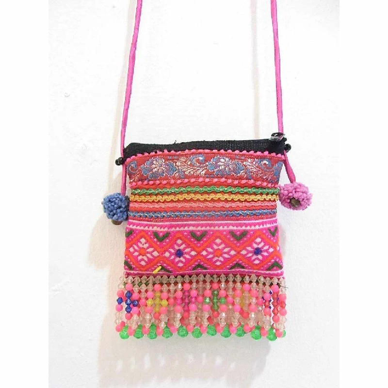 Functional Bags For Busy Moms And Dads Up-cycled Vintage Crossbody Bag - Thailand