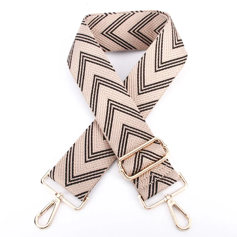 Refined Fashion Sale BLACK & CREAM CHEVRON CROSSBODY STRAP