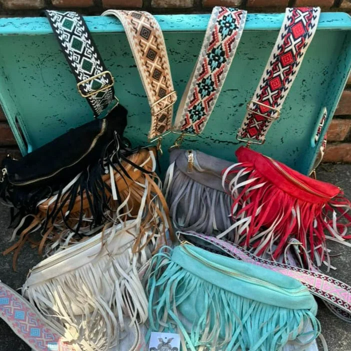 Seasonal Clearance Fanny Bag W/Removable Fringe