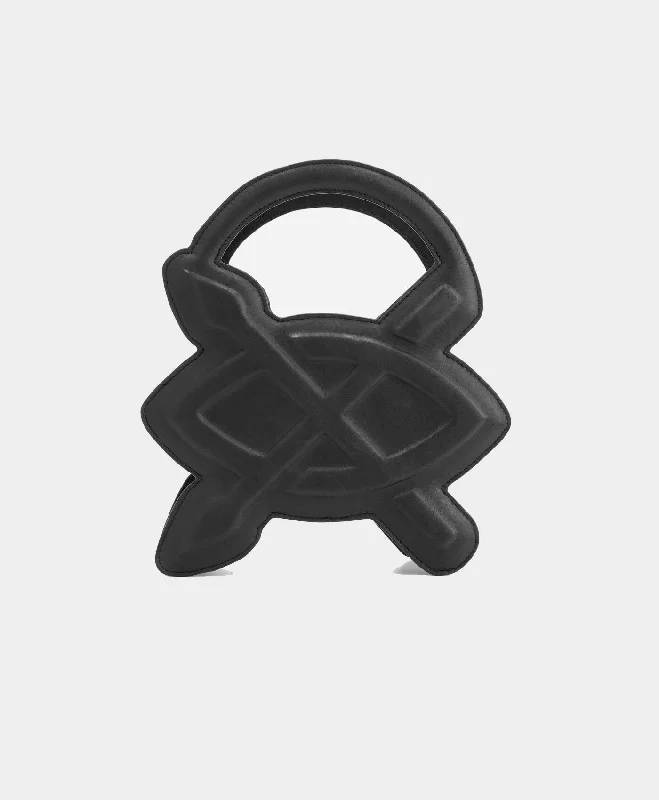 Budget-Friendly Fashion Black Cimbia Shield Bag