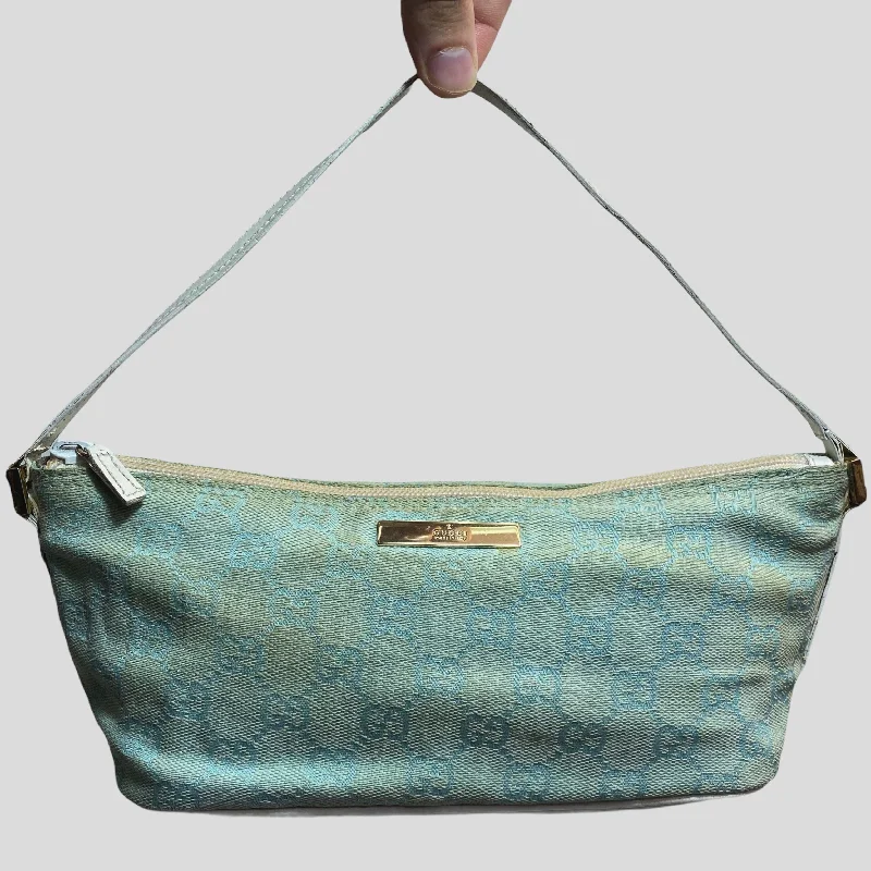 Stylish Bags For Fashion Bloggers With Promotions Gucci Aqua GG Mini-Handbag