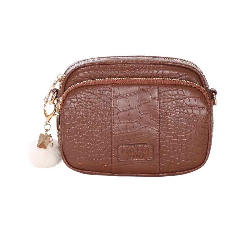 Trendy Threads Mayfair Bag Croc Chestnut & Accessories
