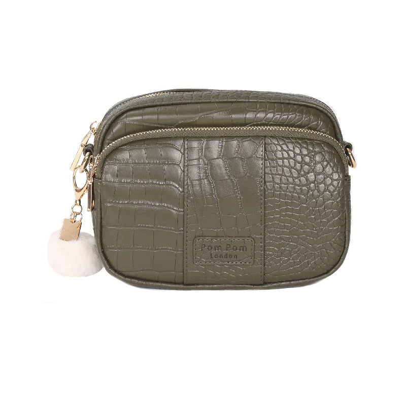 Seasonal Clearance Mayfair Bag Croc Olive Green & Accessories