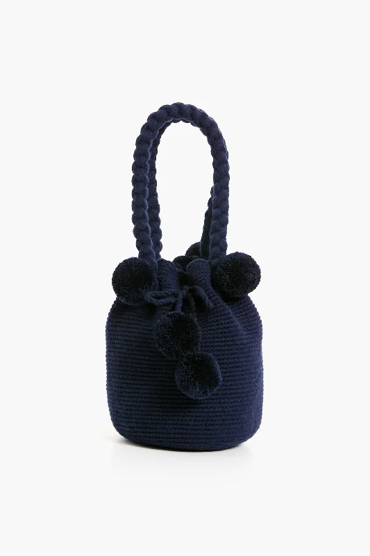 Functional Bags For Busy Moms And Dads Navy Mini Tassel Bag