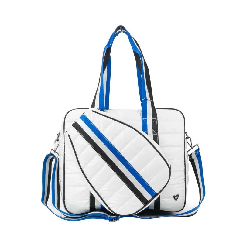 Polished Style Deals Pickleball Sport Bag - White