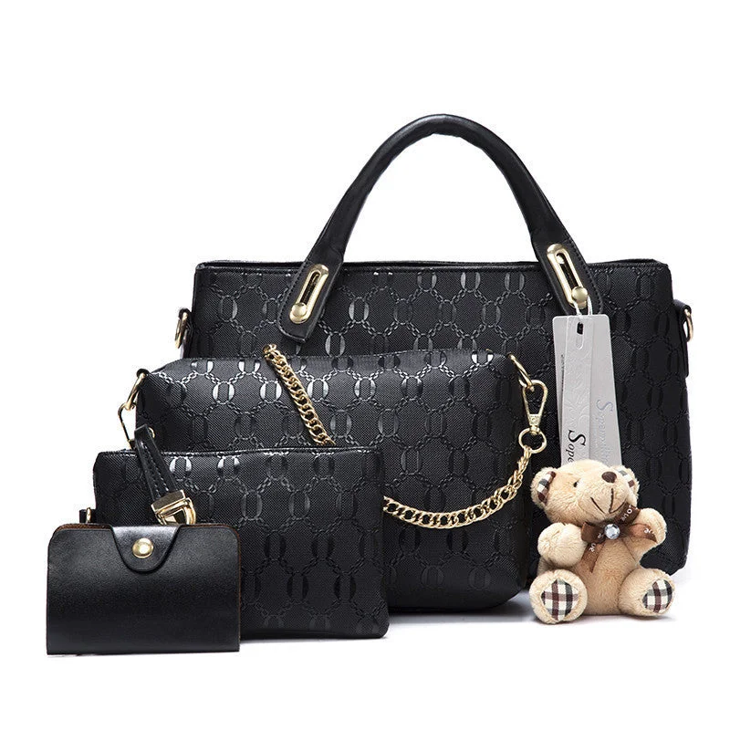 Luxury Bags Famous Brand Women Bag Top-Handle Bags Fashion Women Messenger Bags Handbag Set PU Leather Composite Bag #150 Luxury Bags Famous Brand Women Bag Top-Handle Bags Fashion Women Messenger Bags Handbag Set PU Leather Composite Bag #150