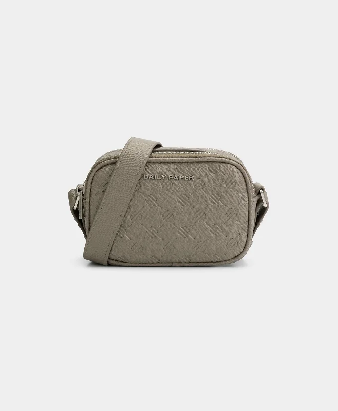 Day-To-Night Styles Taupe Grey May Monogram Bag