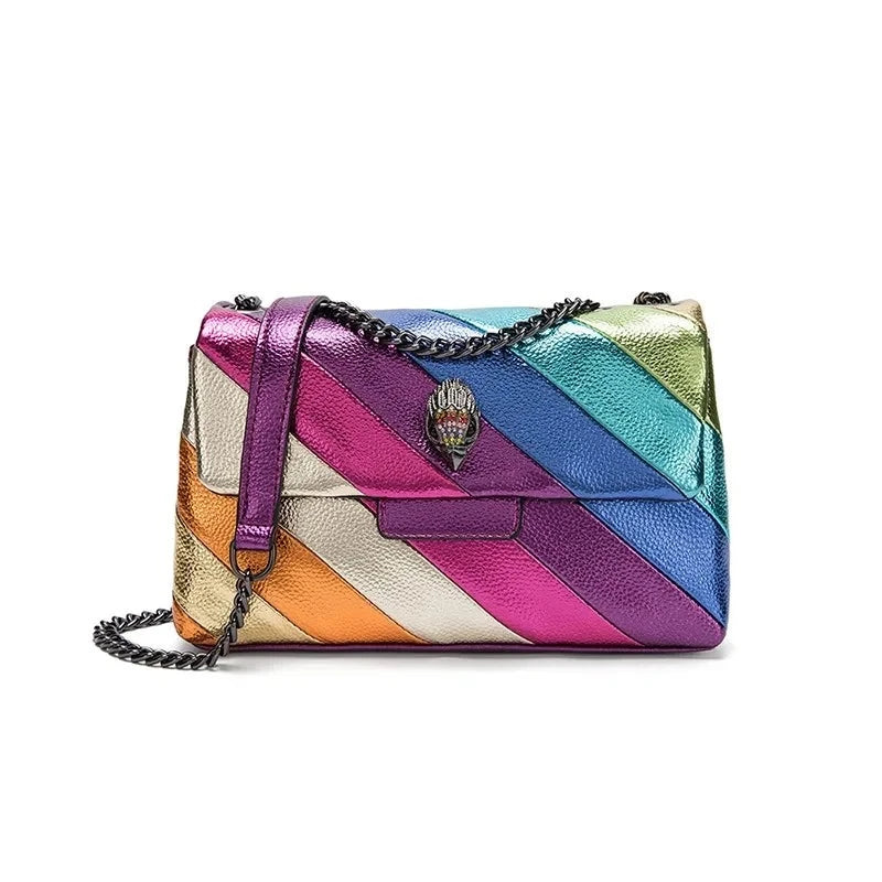 Bags For Personalized Gifts Rainbow Eagle Head Handbags Cross Body Bag Medium Bird Head Patchwork Shouler Bags Chain Small Flap Purse Bags For Personalized Gifts Rainbow Eagle Head Handbags Cross Body Bag Medium Bird Head Patchwork Shouler Bags Chain Small Flap Purse