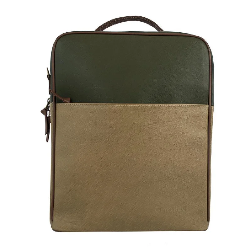 Flash Sale On Premium Bags Augusta Leather Backpack-Tan/Olive Green