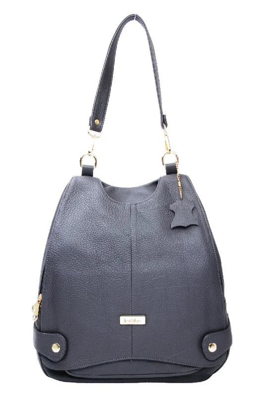 Vintage-Inspired Ladies Premium Leather Backpack with Hand bag 99506