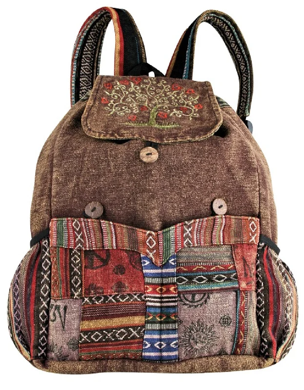 Designer-Inspired Bags At Budget-Friendly Prices Backpack ~ Patchwork & Tree of Life Designer-Inspired Bags At Budget-Friendly Prices Backpack ~ Patchwork & Tree of Life