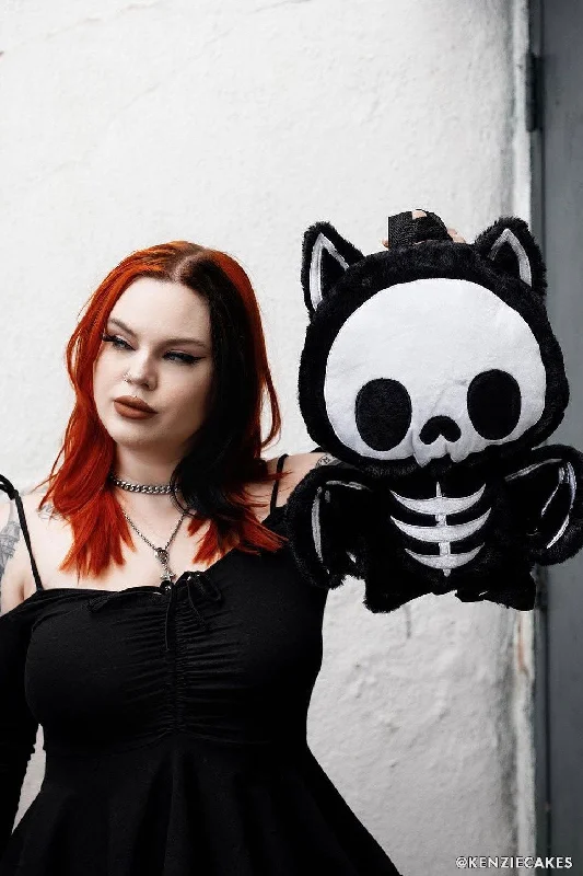 Inspired Bags For Luxury Fashion Lovers Bony Bat Plush Backpack