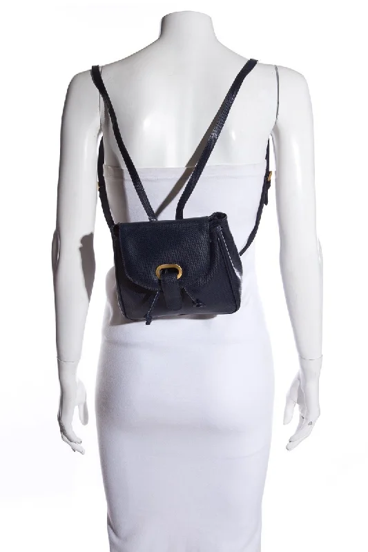 Eco-Friendly And Discounted Bags Bottega Veneta Blue Vintage Leather Mini Backpack