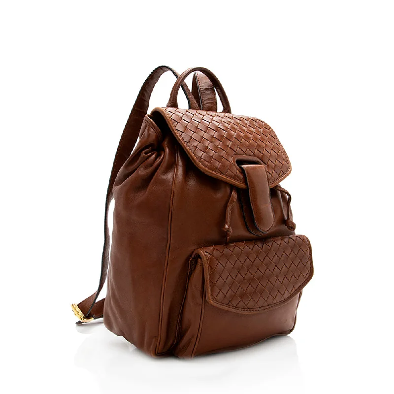Eco-Friendly Bags With Discounts Bottega Veneta Vintage Intrecciato Nappa Backpack (SHF-18566)