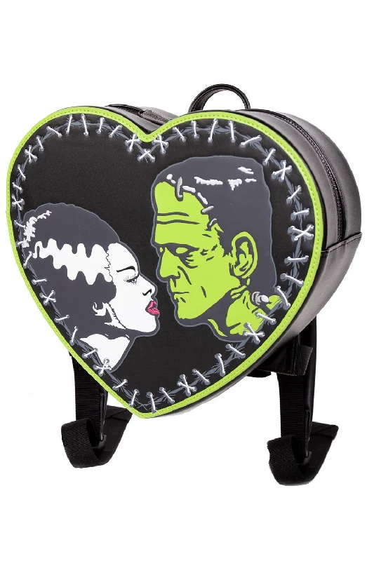 Luxury Bags On Sale Bride of Frankenstein Heart Backpack