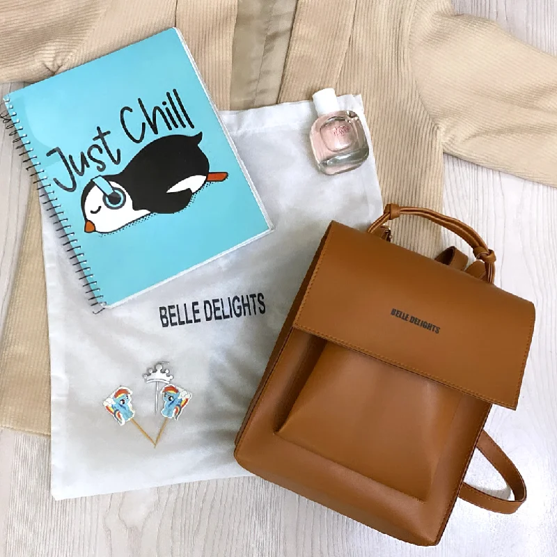 Handbag For Women Brown Belle The Backpack
