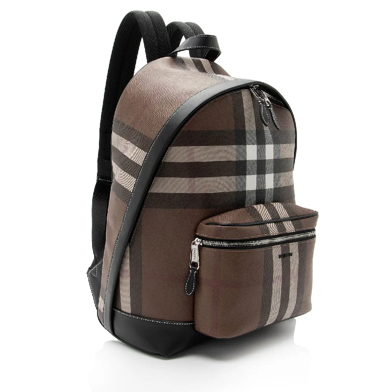 Handbag For Fashion Burberry E-Canvas House Check Jett Backpack (SHF-7Ybyea)