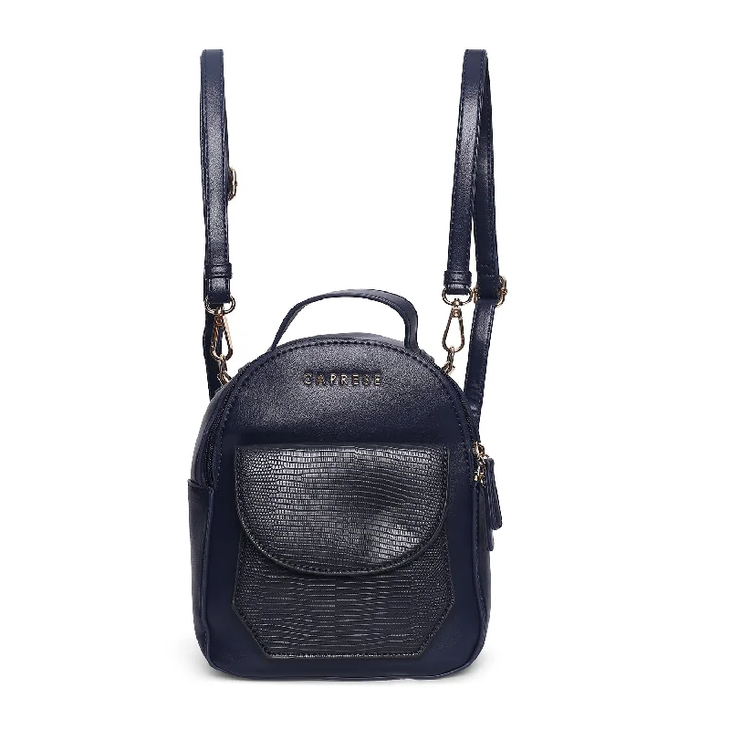 Luxury Bags For Professionals With Discounts Caprese Alyona Backpack Small Navy