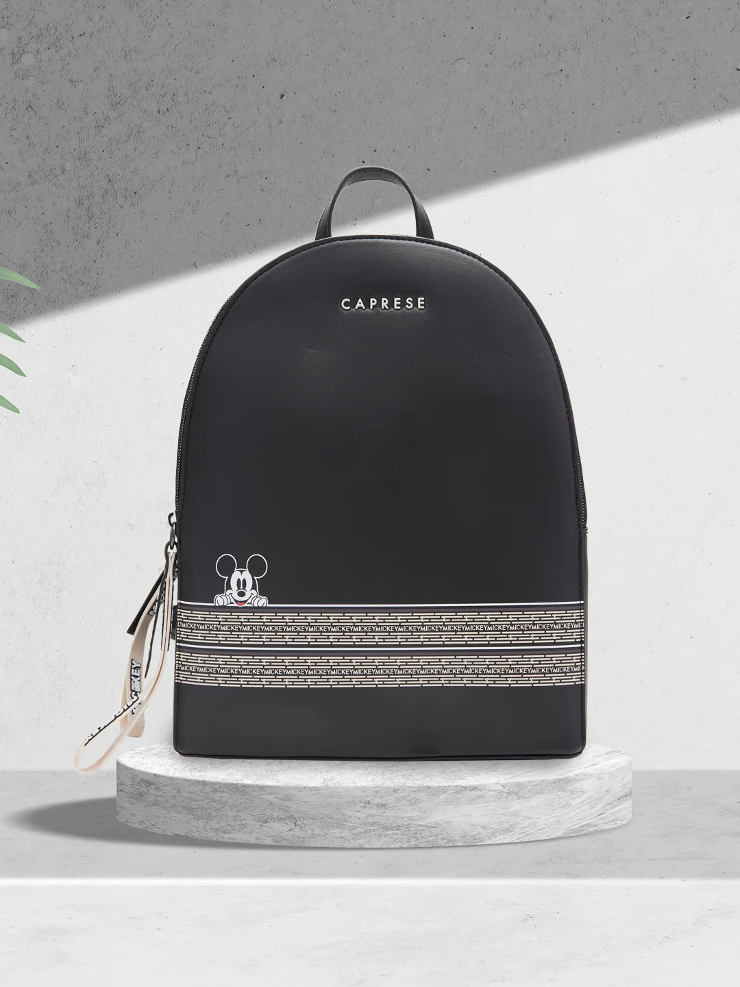 Bags For Minimalist And Functional Design Caprese Disney Inspired Graphic Printed Mickey Mouse Collection Large Backpack Black Bags For Minimalist And Functional Design Caprese Disney Inspired Graphic Printed Mickey Mouse Collection Large Backpack Black