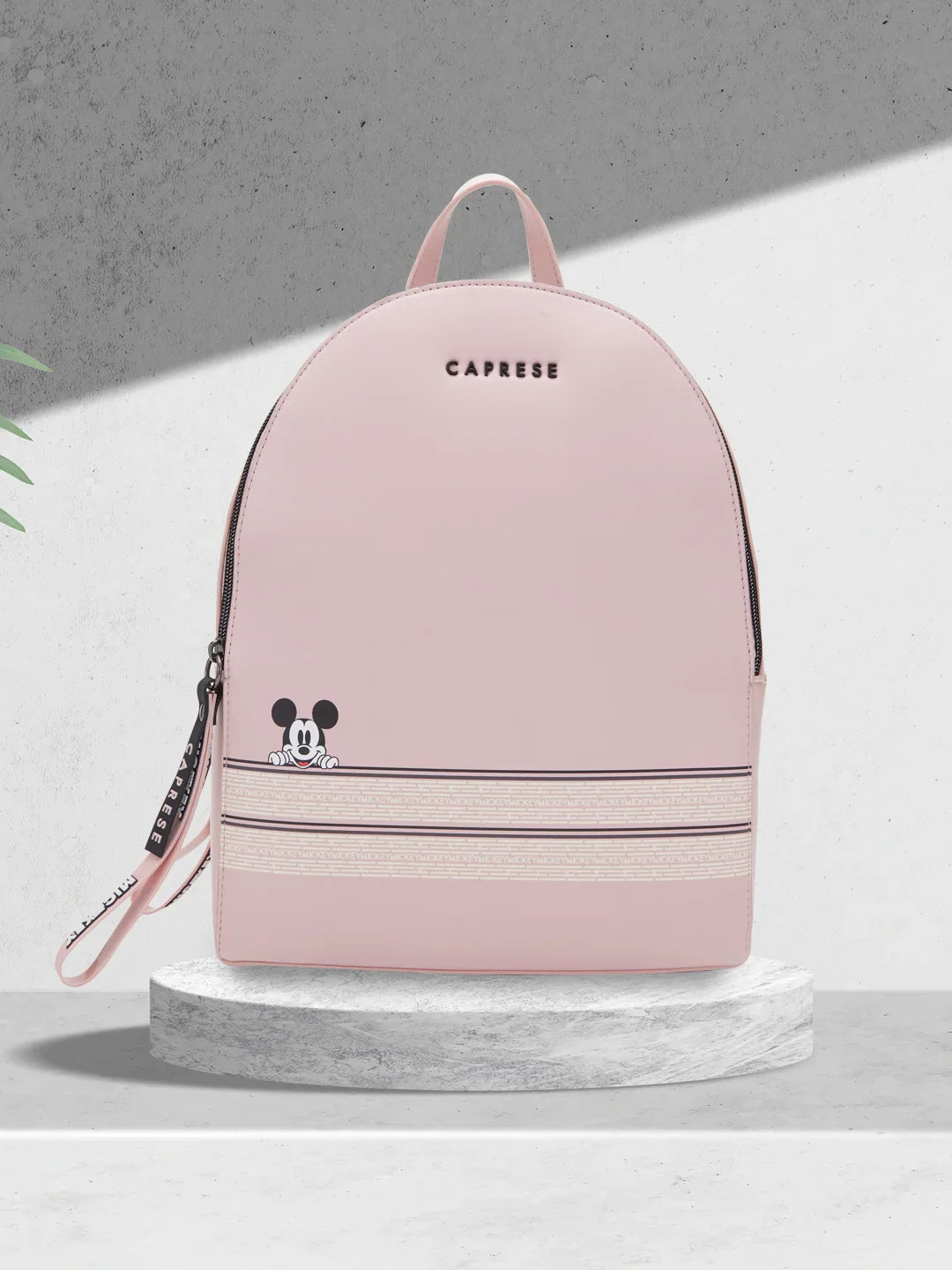 Festival Bags For Concerts And Events Caprese Disney Inspired Graphic Printed Mickey Mouse Collection Large Backpack Pink Festival Bags For Concerts And Events Caprese Disney Inspired Graphic Printed Mickey Mouse Collection Large Backpack Pink
