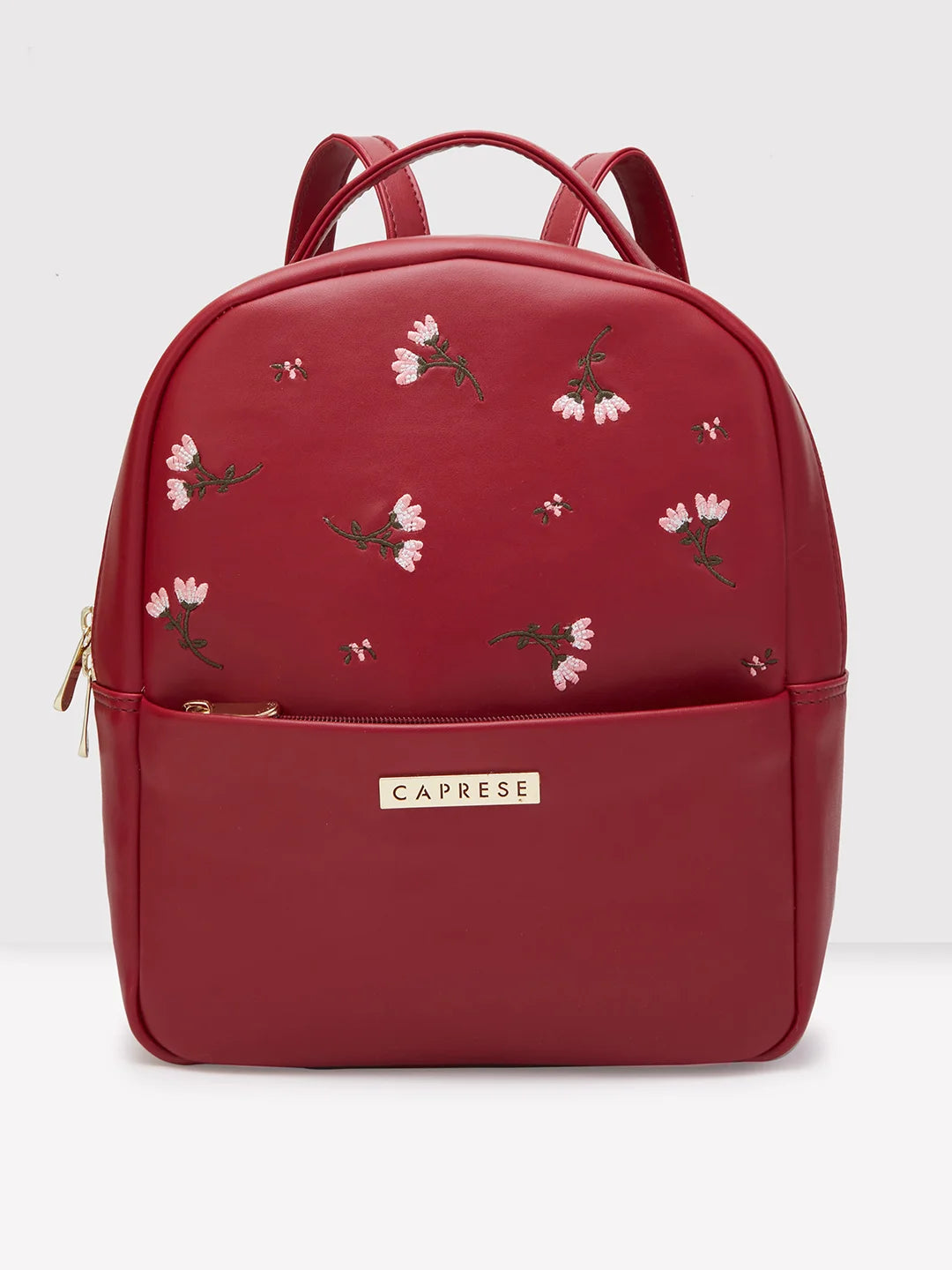 Vintage-Inspired Caprese Dara Backpack Medium Maroon