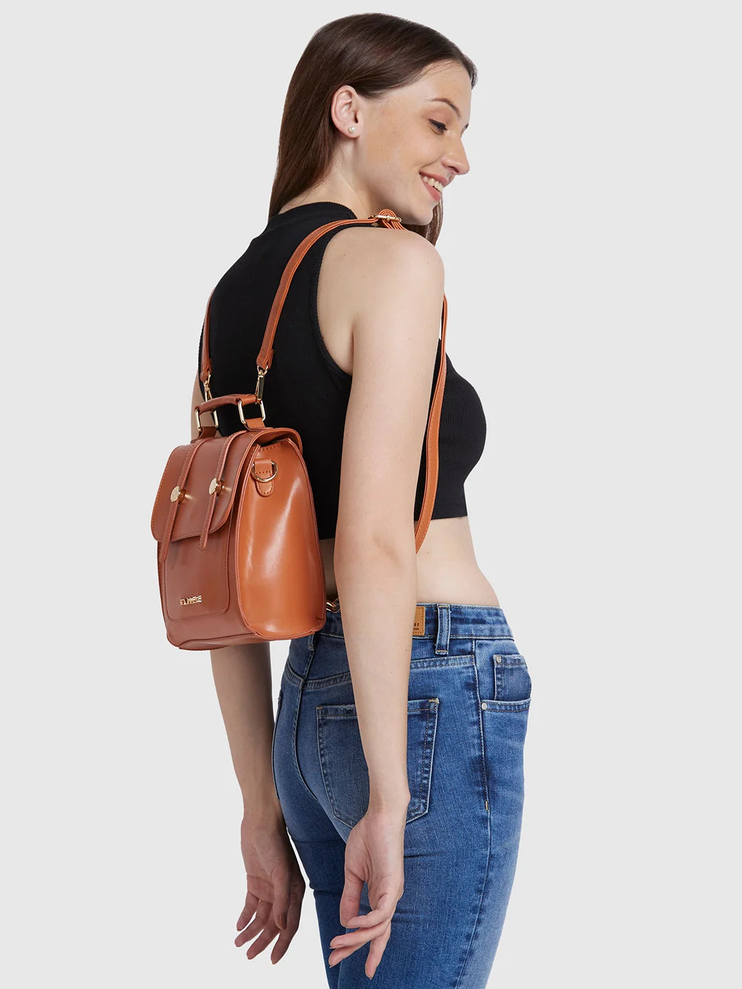 Bags With Limited-Time Deals Caprese Inessa Backpack Small Terracota