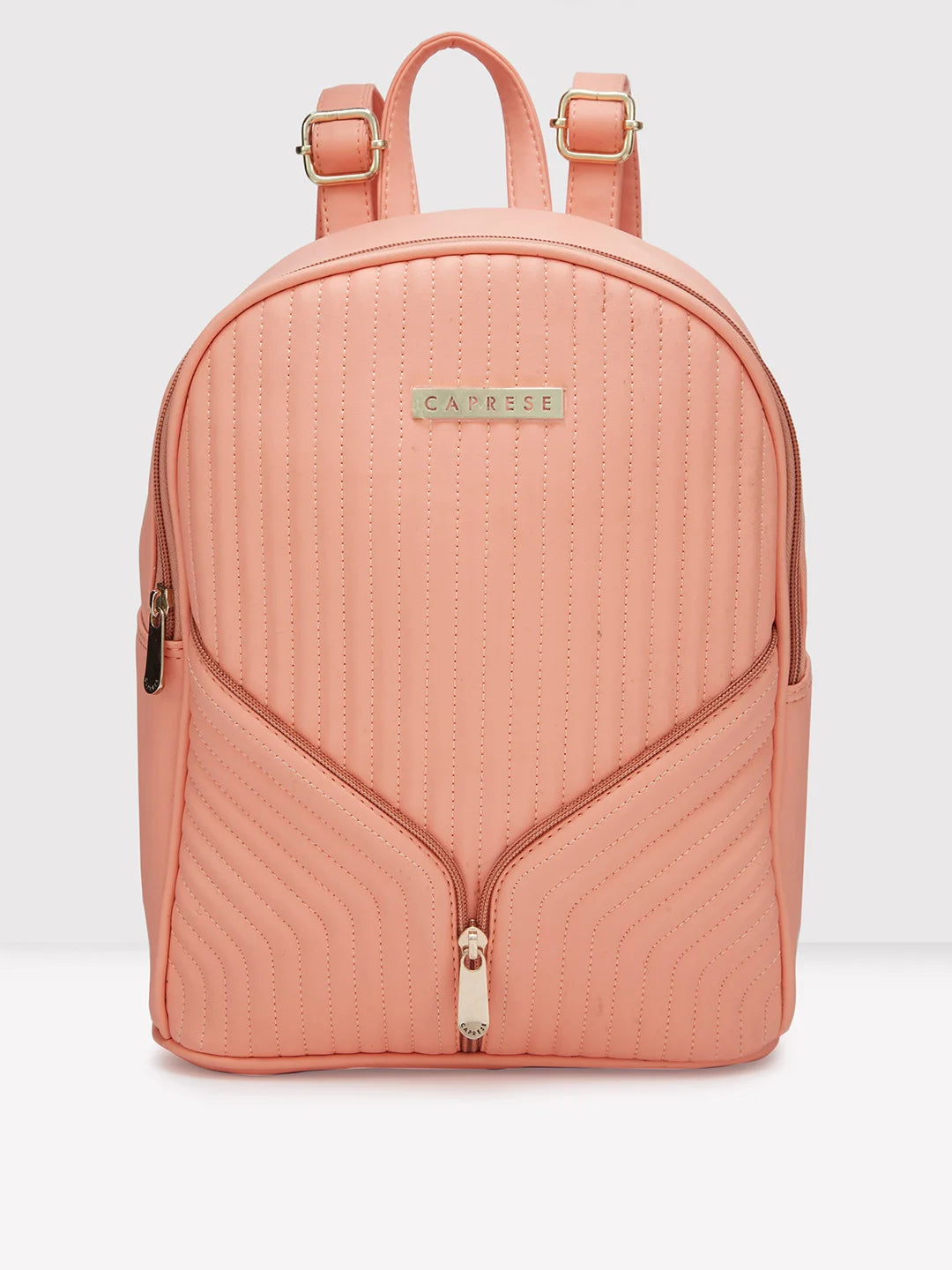 Glamorous Bags For Evening Events And Parties Caprese Marvel Backpack Medium Coral