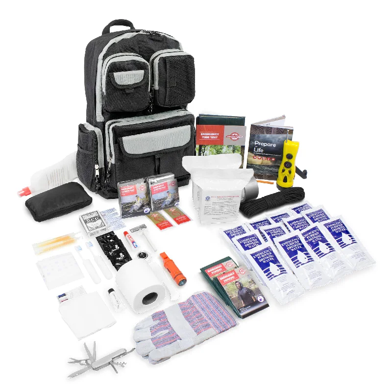 Functional Bags For Busy Moms And Dads Deluxe Urban Survival Kit - Black Backpack