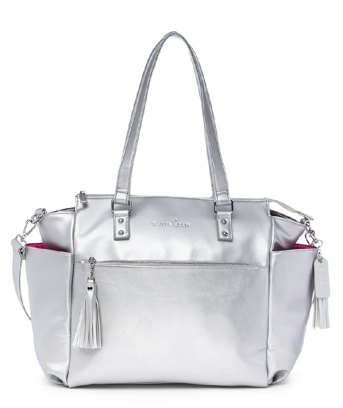 Seasonal Clearance Bags For Summer Gemini Convertible Backpack - Silver Metallic - [OUTLET FINAL SALE]