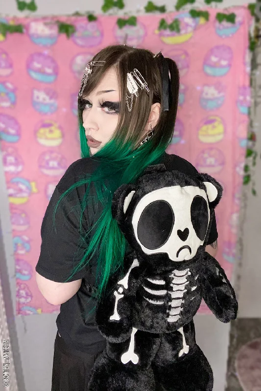 Inspired Bags For High-End Fashion Grumpy Bones Bear Plush Backpack