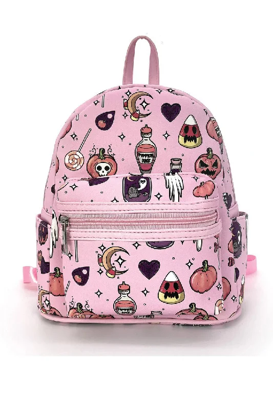 Holiday Gift Bags For Christmas Halloween Collage Mini Backpack