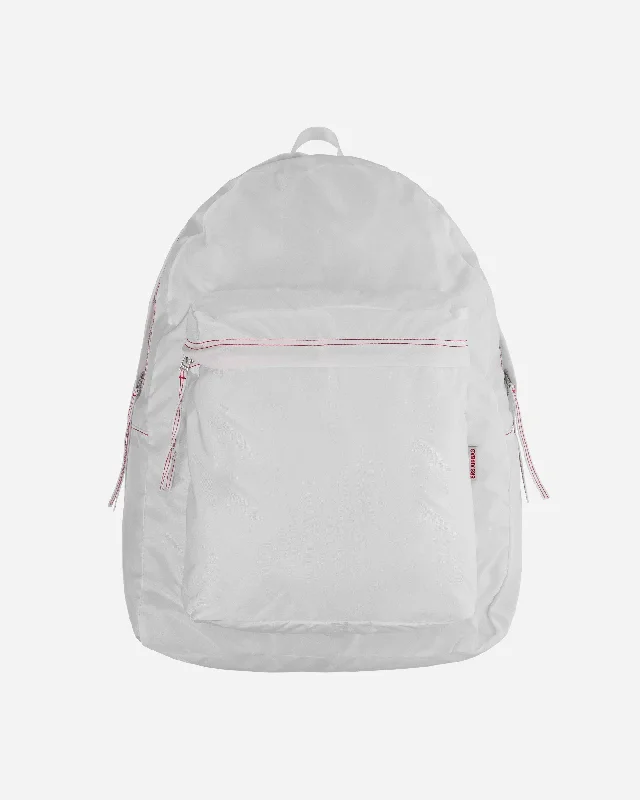 Valentine's Day Airbag Embossed Backpack White