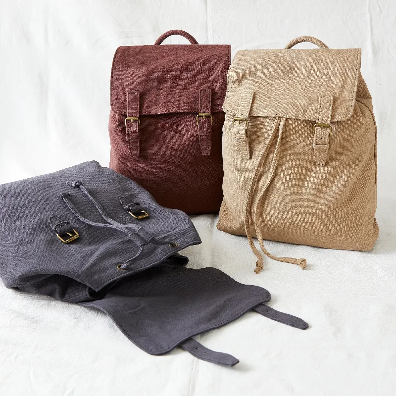 Seasonal Clearance Bags For Summer, Winter, Etc. LAKSHYA Unisex Canvas Backpack Vegan 100% Cotton Seasonal Clearance Bags For Summer, Winter, Etc. LAKSHYA Unisex Canvas Backpack Vegan 100% Cotton