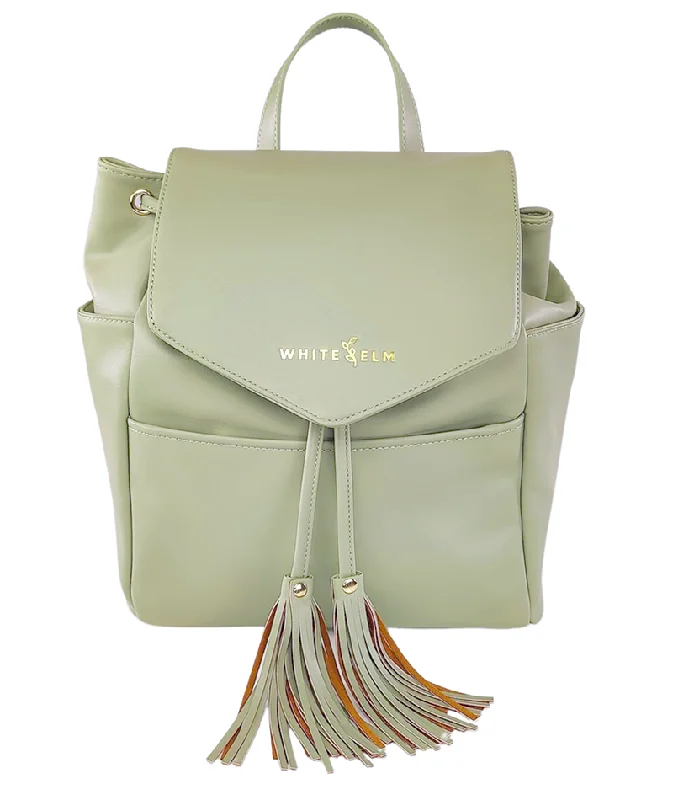 Cyber Monday Discounts On Bags Luna Drawstring Backpack - Sage Green - [Outlet RETIRED Final Sale]