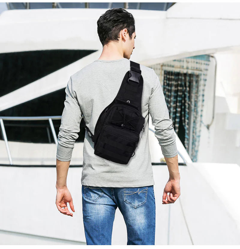 Seasonal Sale Bags Mens Backpack Tactical Sling Shoulder Bag Molle Travel Chest Pack Outdoor Hiking bag