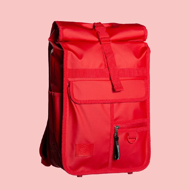 Black Friday And Cyber Monday Bag Deals Monochrome Rolltop Backpack Mini Red