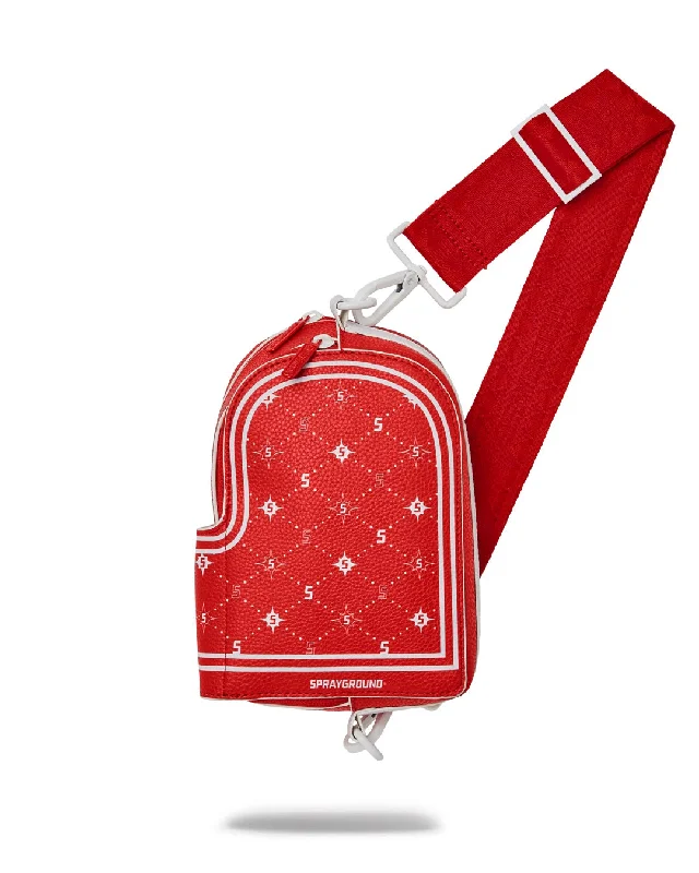 Bags For Urban And Trendy Looks Sprayground Bag 6th AVENUE BANDANA BACKPACK CROSSBODY Red Bags For Urban And Trendy Looks Sprayground Bag 6th AVENUE BANDANA BACKPACK CROSSBODY Red
