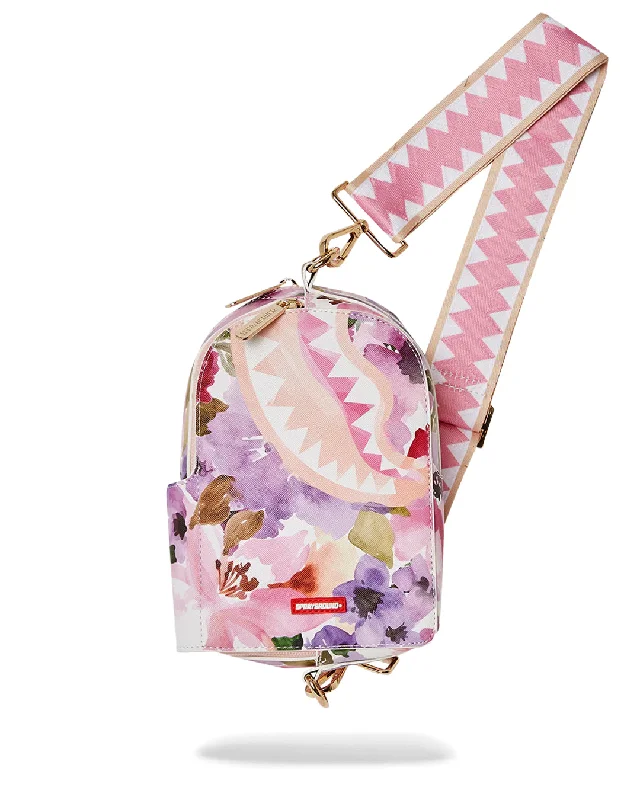 Sporty Bags For Active And Athletic Lifestyles Sprayground Bag PAINTED FLORAL BACKPACK SLING Pink Sporty Bags For Active And Athletic Lifestyles Sprayground Bag PAINTED FLORAL BACKPACK SLING Pink