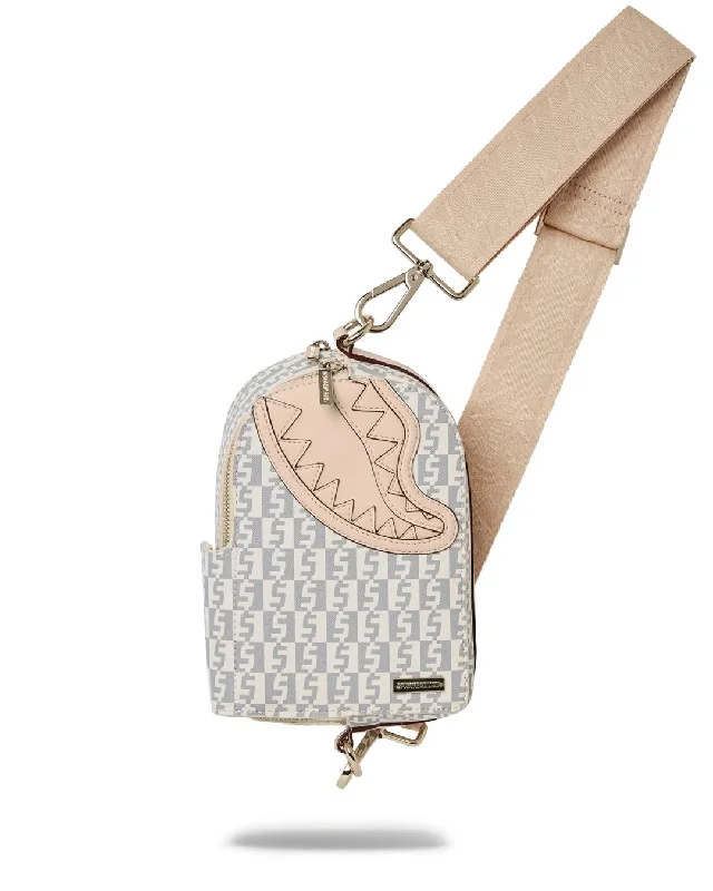 Bags For Sporty And Athletic Styles Sprayground Bag ROSE MONEY CHECKERED CROSSBODY BACKPACK White Bags For Sporty And Athletic Styles Sprayground Bag ROSE MONEY CHECKERED CROSSBODY BACKPACK White